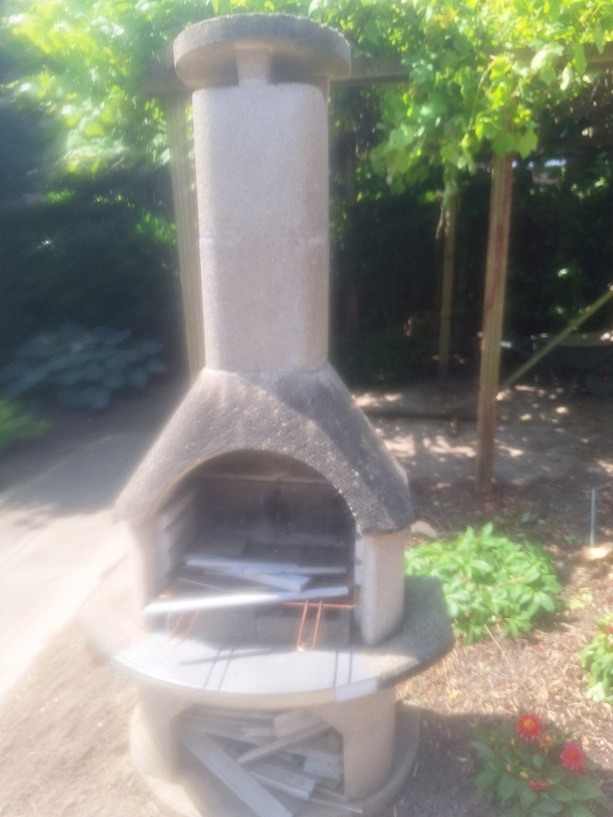 Tuinhaard van licht betonen elementen demontabel, Tuin en Terras, Tuinhaarden, Ophalen