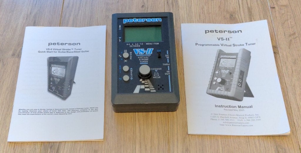 Peterson VS-II Strobe Guitar Bass Instrument Tuner, Muziek en Instrumenten, Instrumenten | Toebehoren, Verzenden, Gebruikt, Elektrische gitaar
