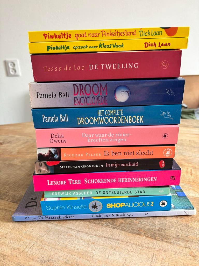 Diverse boeken: Pinkeltje, De Tweeling, Droomencyclopedie, Boeken, Overige Boeken, Ophalen of Verzenden, Gelezen