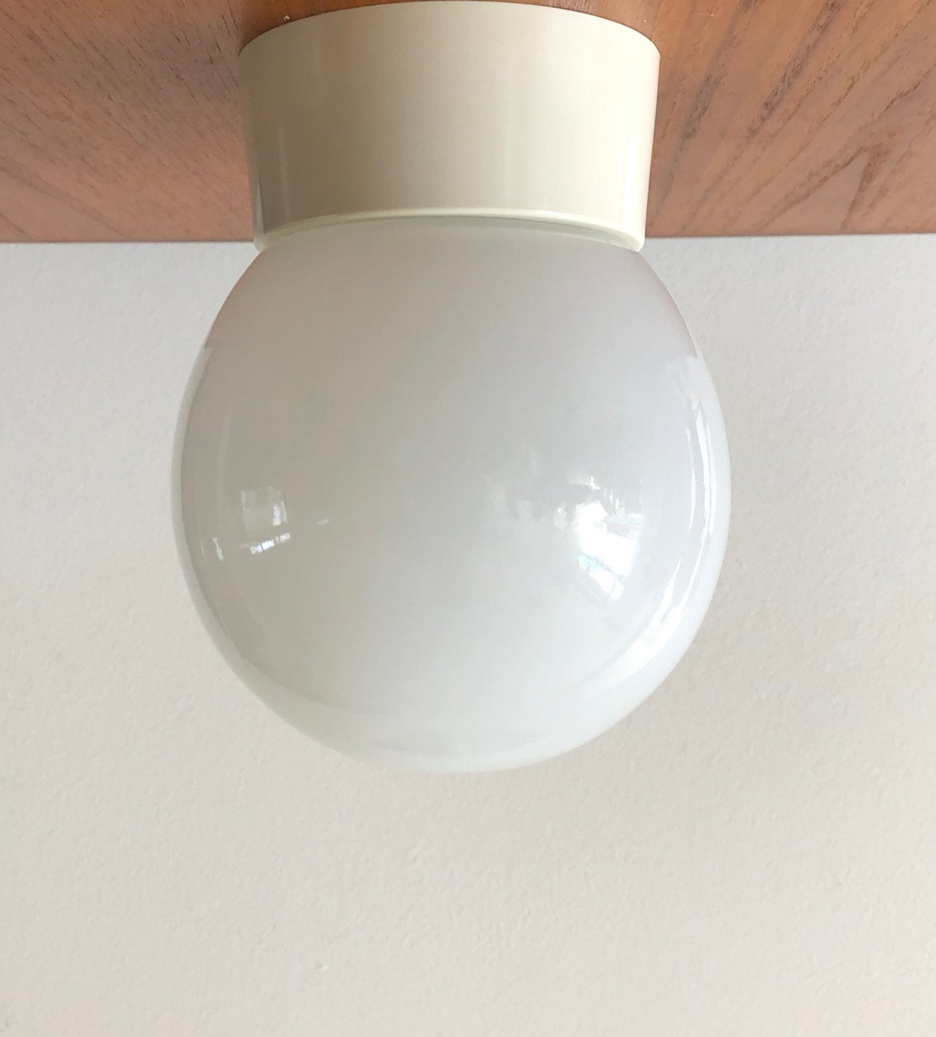 Art Deco Thabur plafondlamp | opaalglas | Druppel | ‘30, Ophalen of Verzenden, Zo goed als nieuw