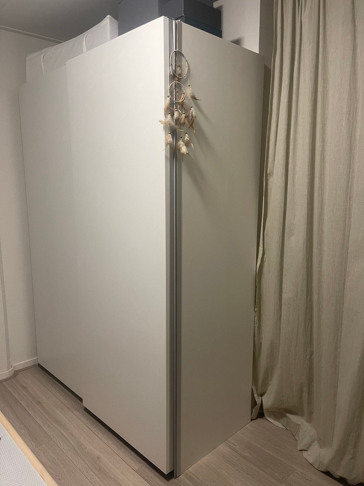 Ikea Pax kledingkast met schuifdeuren, wit, Ophalen, 100 tot 150 cm, 200 cm of meer, Zo goed als nieuw