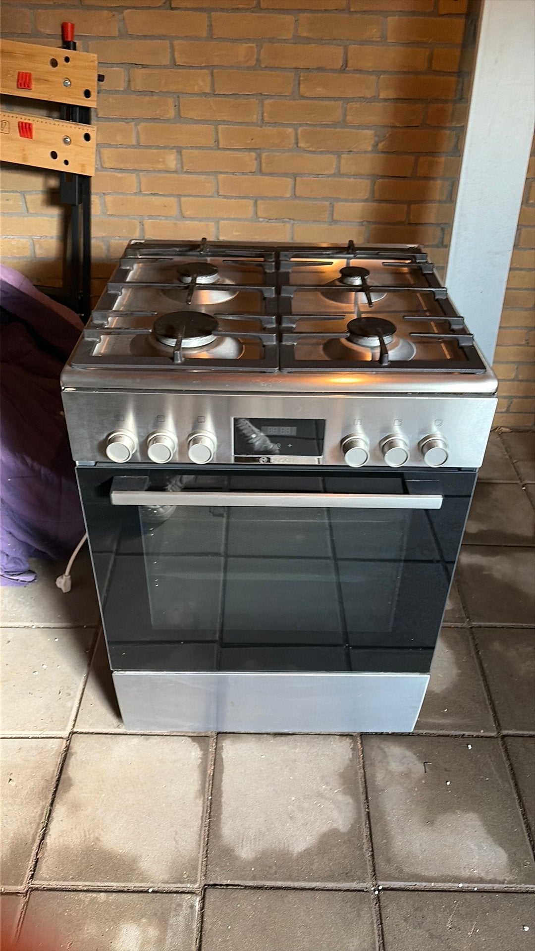 Gasfornuis Bosch, Ophalen, Gebruikt, Minder dan 85 cm, 4 kookzones