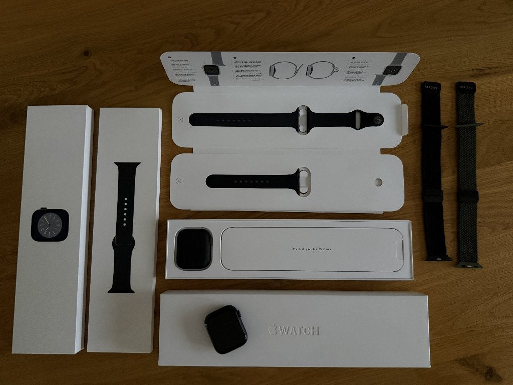 Apple Watch Series 8 (45mm), Goed onderhouden, 87% Batterij!, Zwart, IOS, Ophalen of Verzenden, Zo goed als nieuw