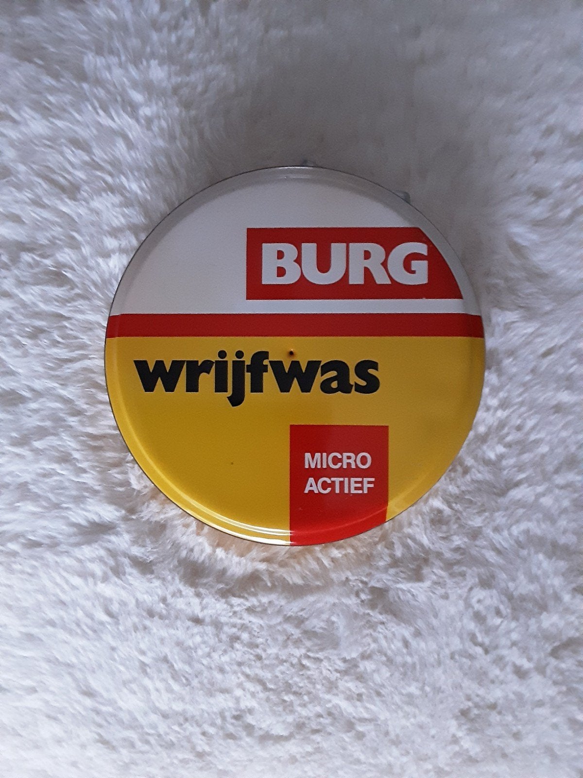BURG , ALKMAAR , WRIJFWAS BLIKJE., Ophalen of Verzenden, Gebruikt, Overige
