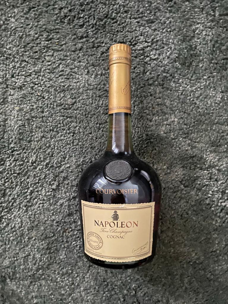 Oude Courvoisier Napoleon Fine Champagne Cognac, Ophalen, Zo goed als nieuw