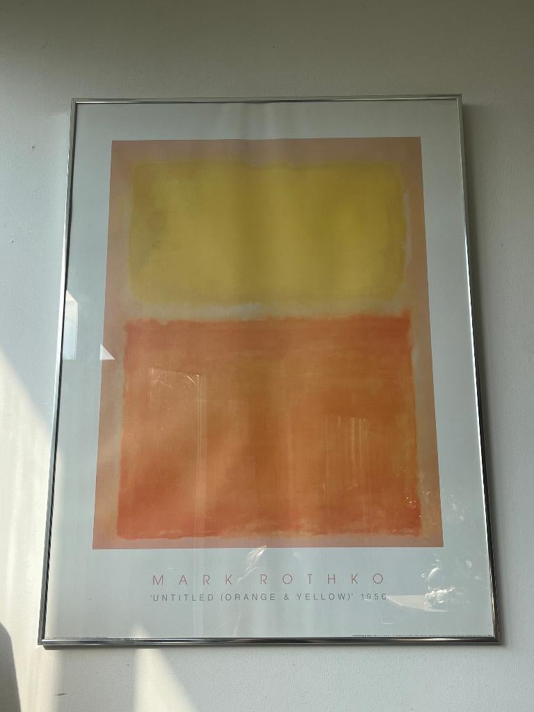 Mark Rothko Untitled orange & yello litho door The Art Group, Antiek en Kunst, Ophalen of Verzenden