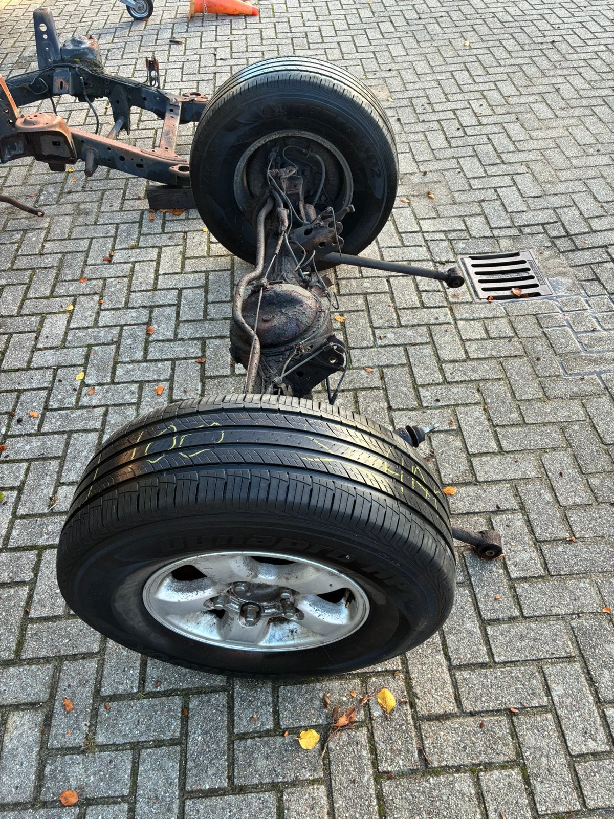 Toyota Landcruiser 100. Complete achter as +diff ., Ophalen, Toyota