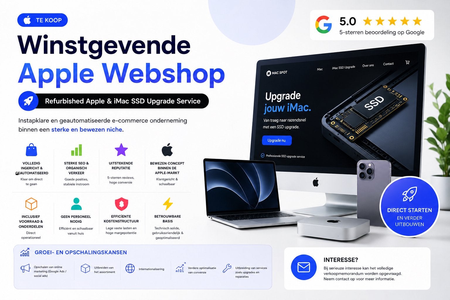 Apple Webshop + Voorraad | bewezen concept | 5 sterren ⭐️!, Zakelijke goederen, Exploitaties en Overnames