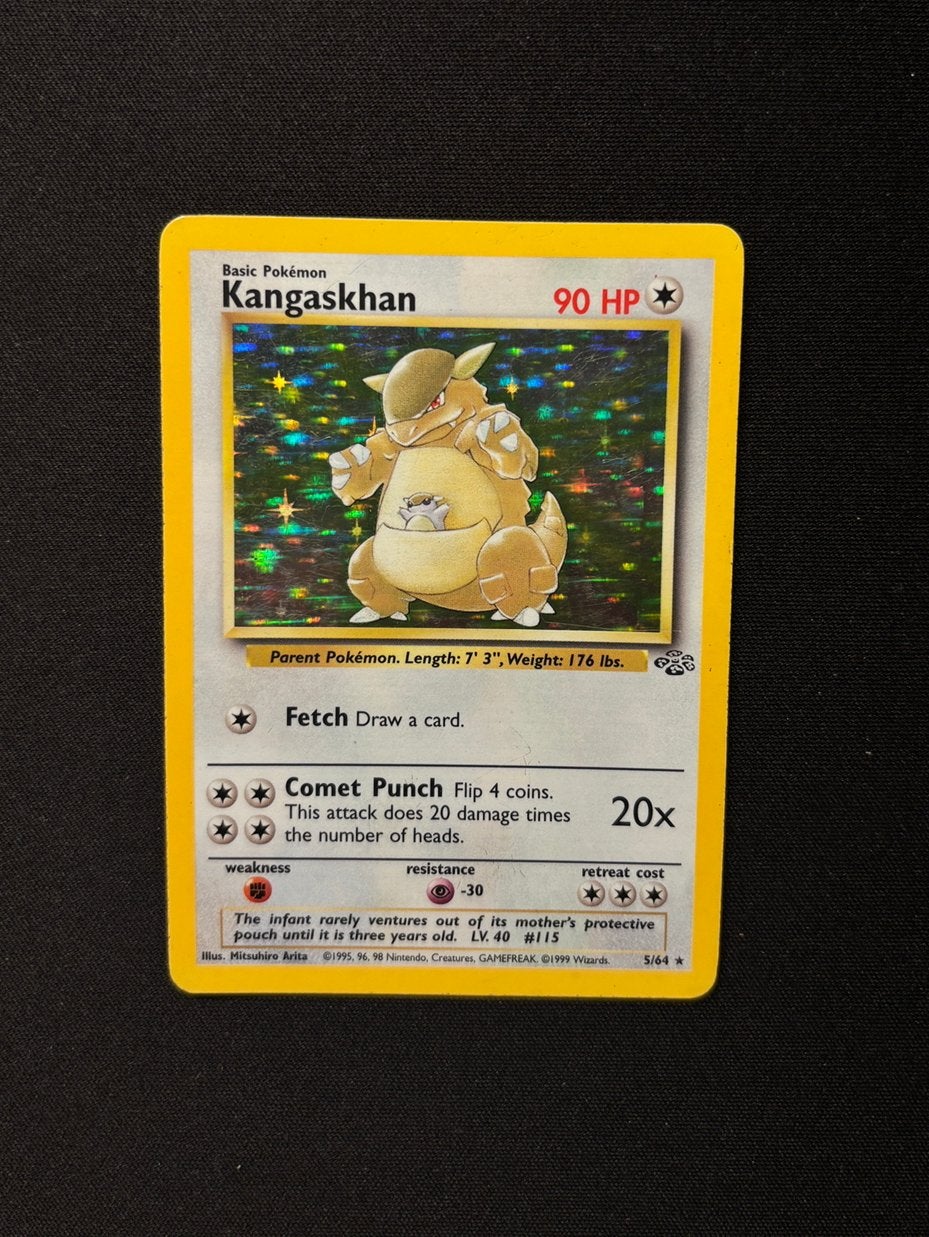 Kangaskhan 5/64 Holo Rare, Ophalen of Verzenden, Losse kaart, Foil