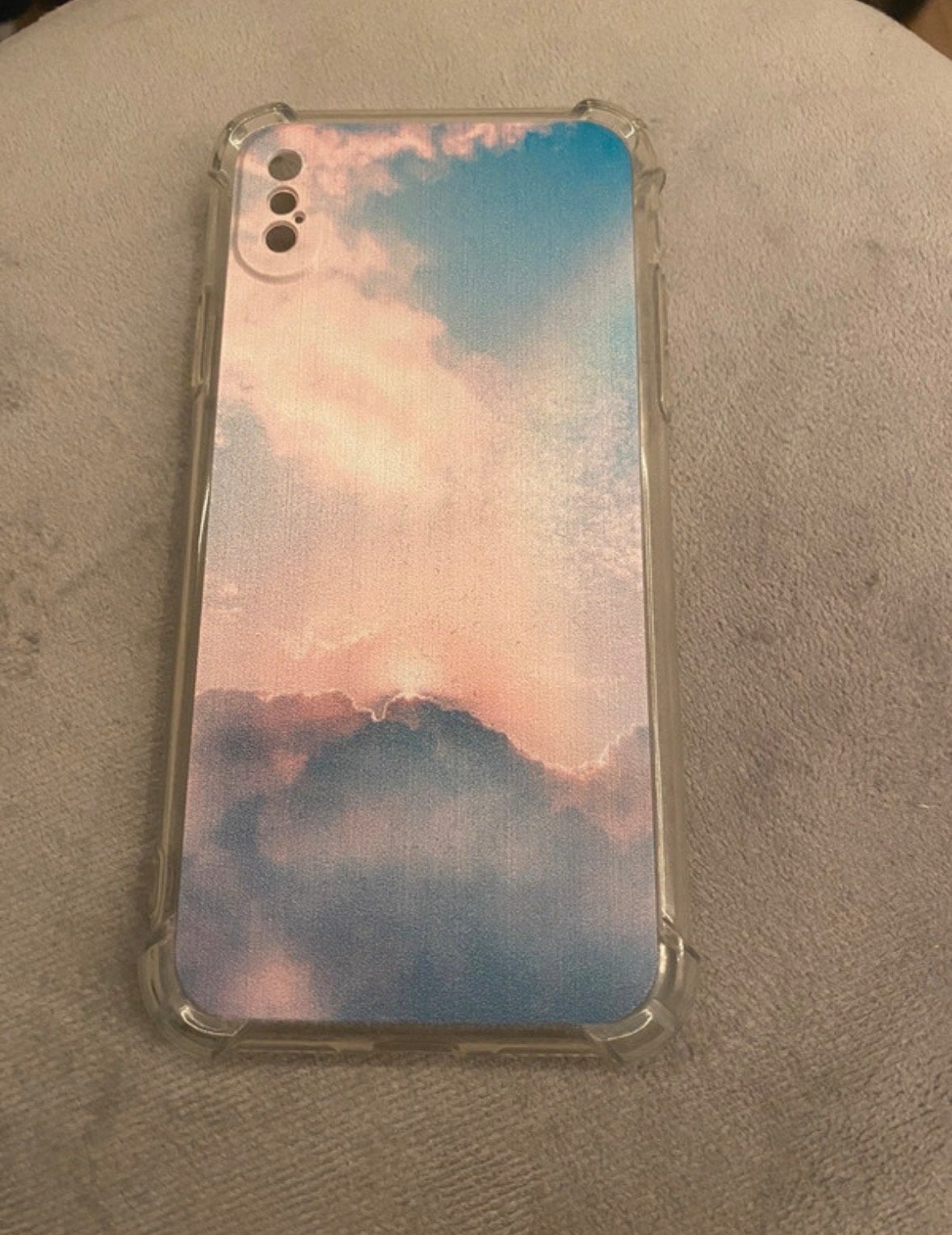 Splinternieuw iPhone XS hoesje met mooie luchtprint, Telecommunicatie, Kunststof, Overige merken, Nieuw, Ophalen of Verzenden