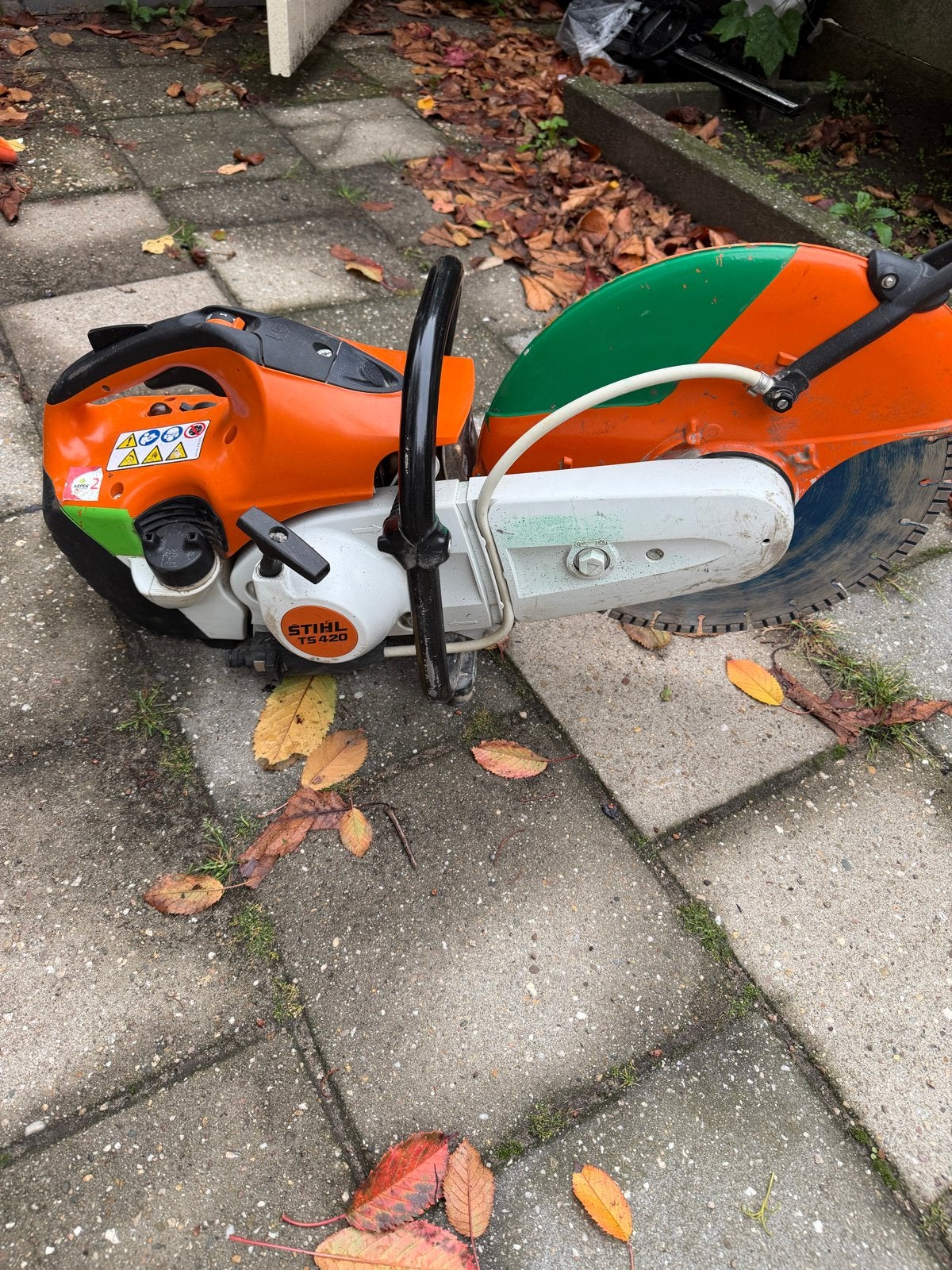 Stihl TS 420 doorslijper - Krachtige doorslijpmachine, Ophalen, Gebruikt, 70 mm of meer, Overige typen
