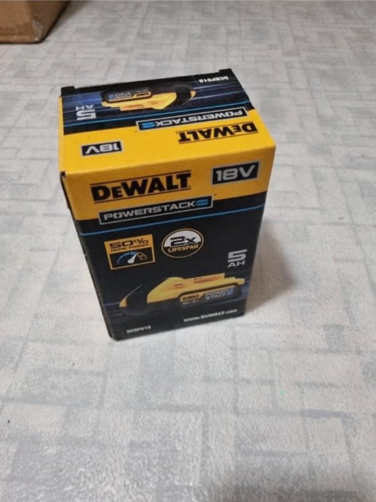 Dewalt Powerstack 5Ah 18v accu, Ophalen of Verzenden, Nieuw