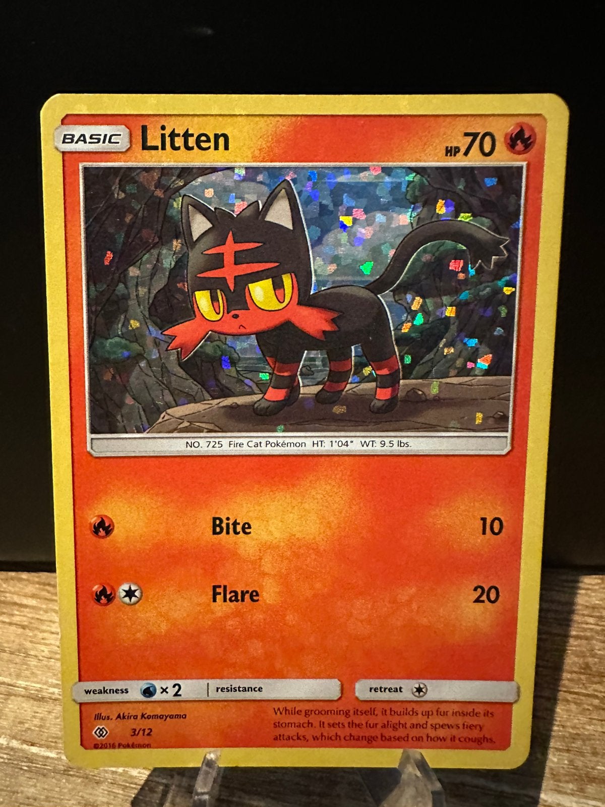 Pokemon mcdonalds litten holo 3/12, Ophalen of Verzenden, Zo goed als nieuw