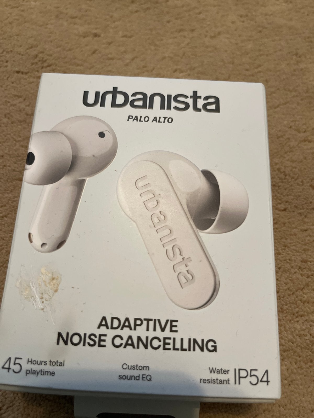Urbanista Palo Alto Adaptive Noise Cancelling Oordopjes, In-ear, Bluetooth, Nieuw, Wit