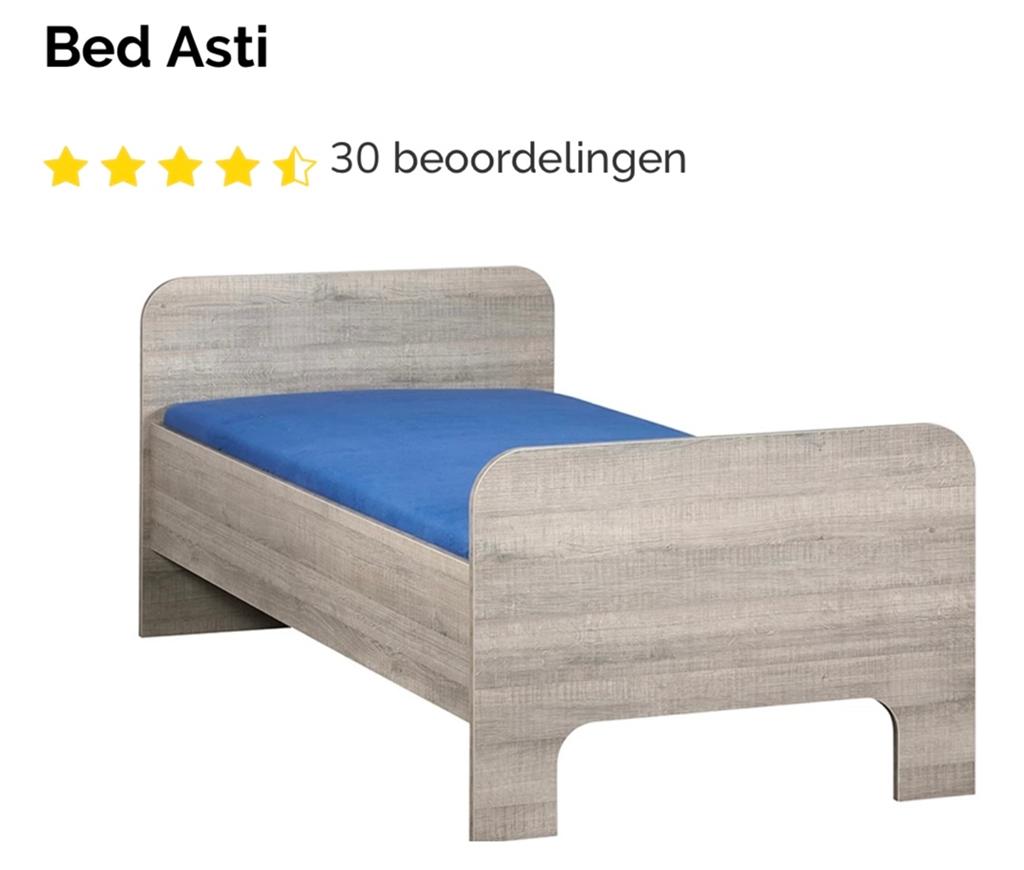 Bed Asti 90x200 cm - Zo goed als nieuw, Ophalen, 90 cm, Zo goed als nieuw, 200 cm