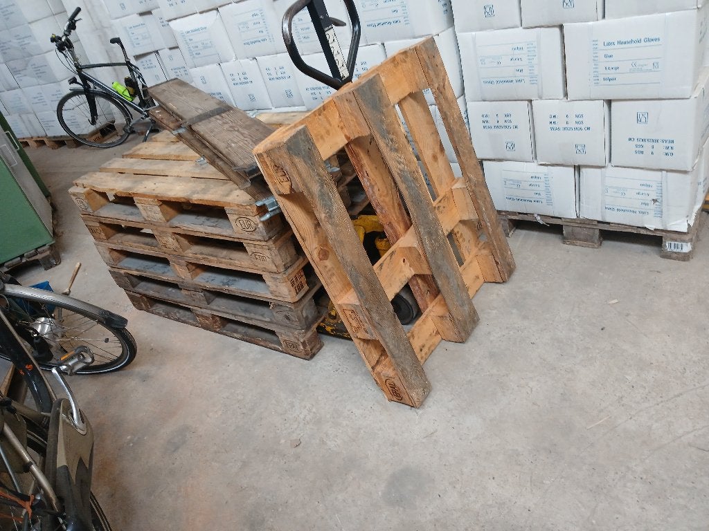 pallets 80x120cm 6 stuks en 3 palletranden, Gebruikt, 100 cm of meer, 60 cm of meer, Overige typen