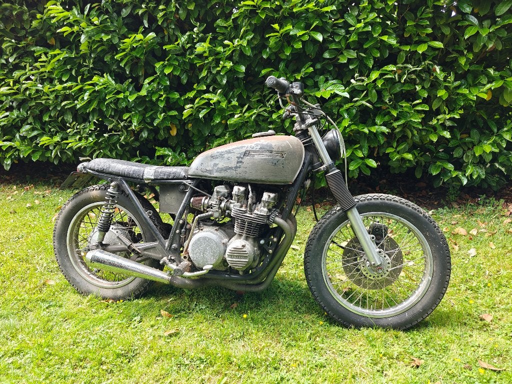 Kawasaki Z 650 Z650 1977 Custom Scrambler opknapper, Sportuitlaat, 4 cilinders, Motorrijbewijs A, Gebruikt