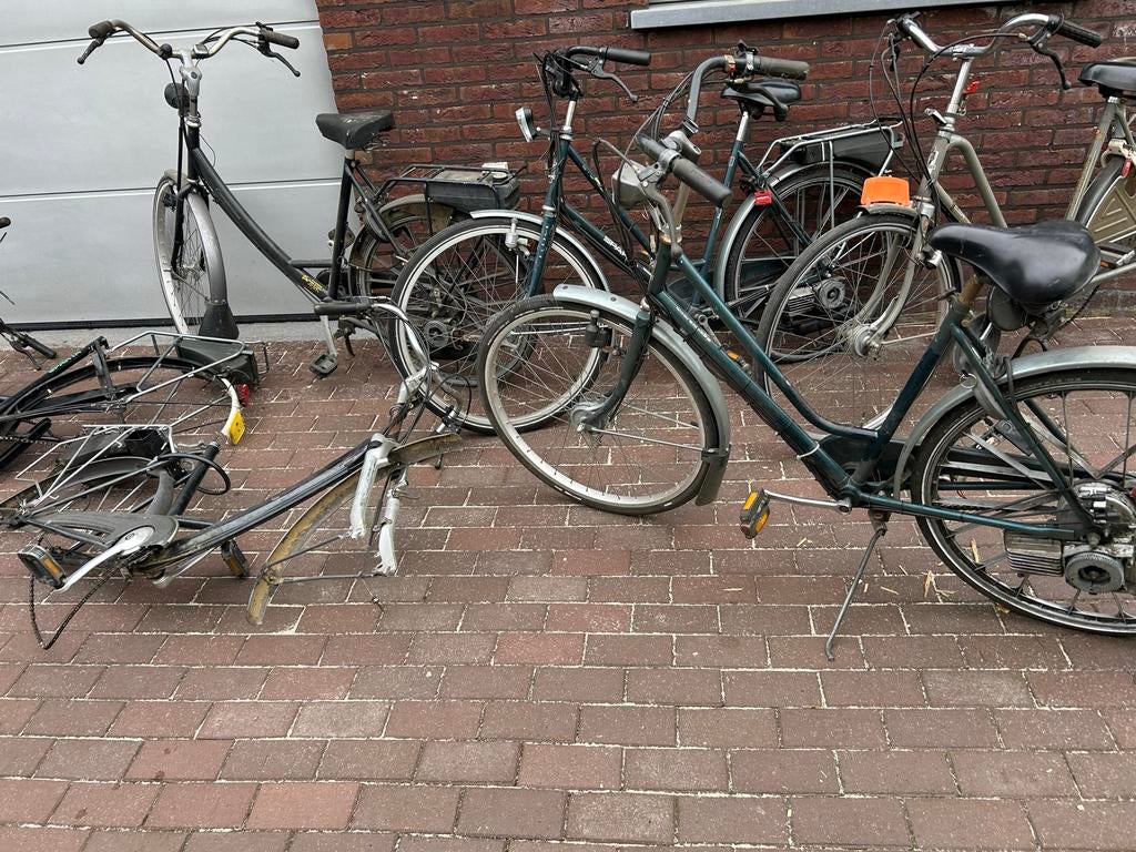 Spartametten - Oude fietsen voor onderdelen of opknapbeurt, Ophalen, Handrem, Trommelrem, 53 tot 56 cm