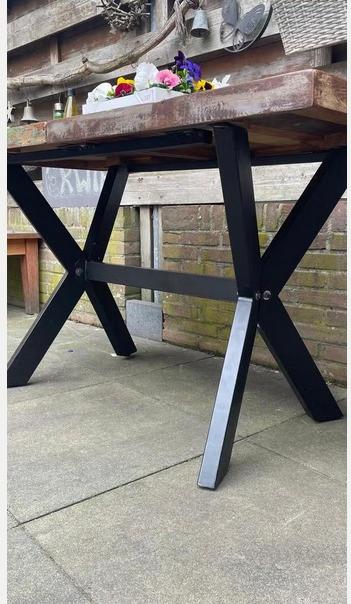 Tafelpoten te koop, Huis en Inrichting, Tafelonderdelen, Ophalen, Tafelpoot, Gebruikt, 50 tot 100 cm
