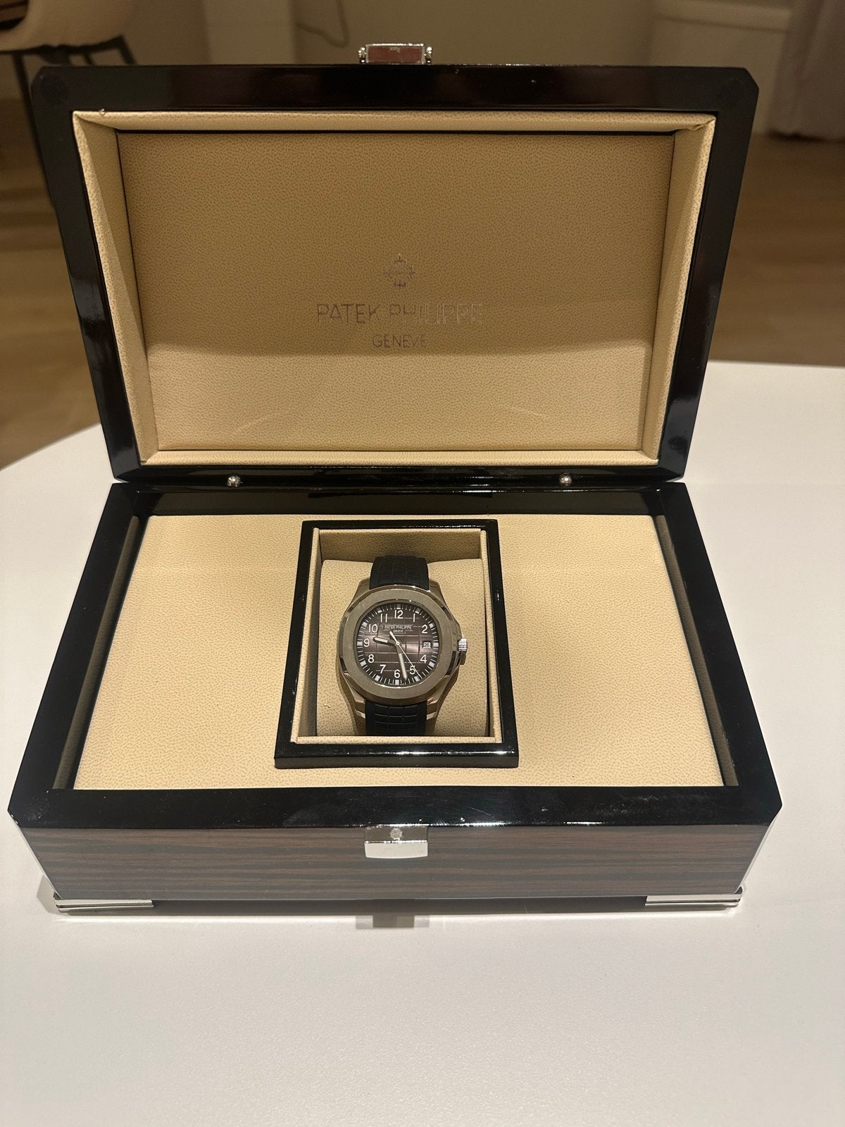 Patek Philippe Aquanaut 5167A-001 in originele doos, Sieraden, Tassen en Uiterlijk, Horloges | Heren, Overige merken, Staal, Polshorloge