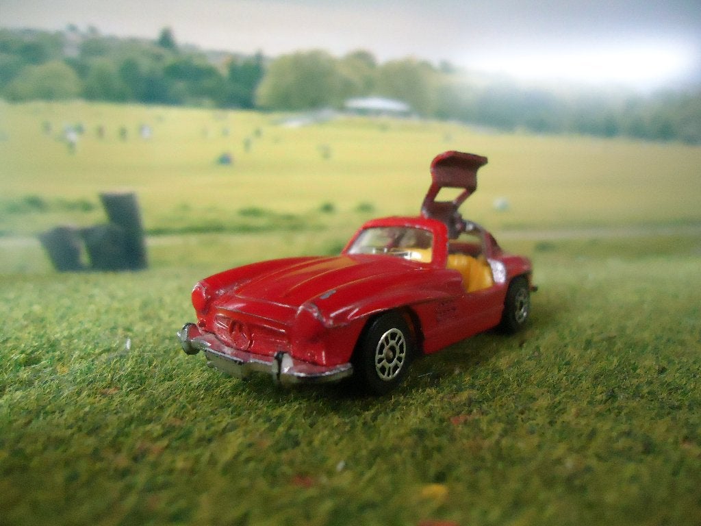 1:64 Mercedes Benz 300 SL Gullwing - Corgi Juniors, Ophalen of Verzenden, Gebruikt, Auto