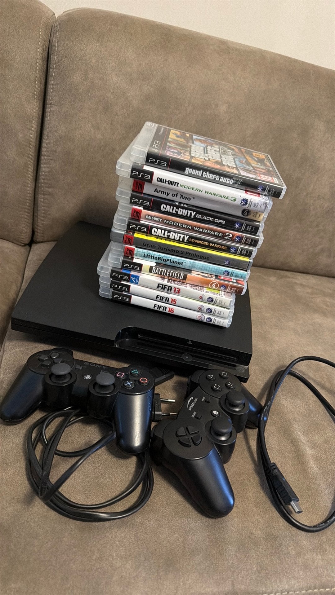 Playstation 3 Slim + controller + 12 spellen, Spelcomputers en Games, Spelcomputers | Sony PlayStation 3, Ophalen of Verzenden