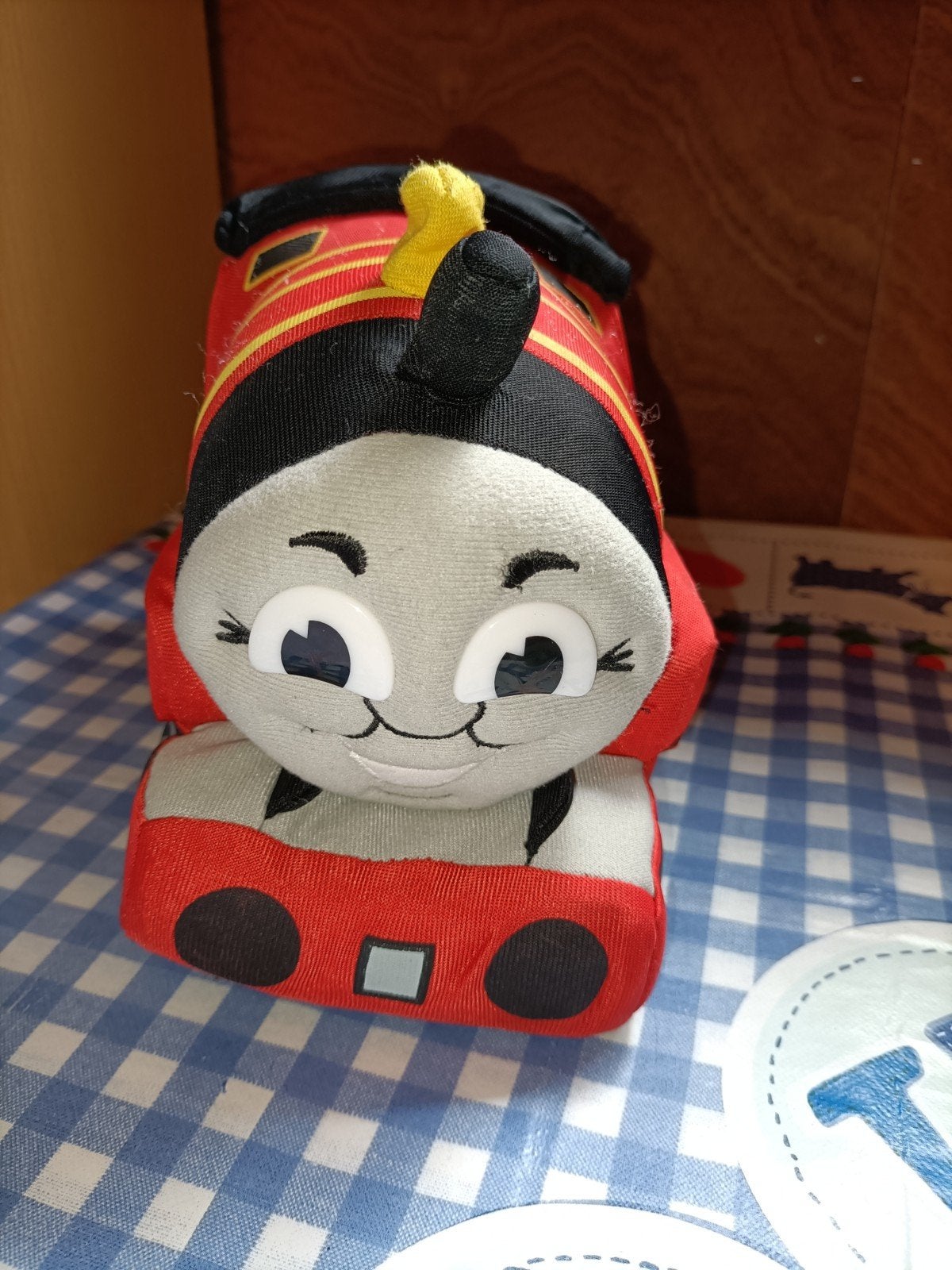 Thomas de trein knuffel rood 22 cm lang, Ophalen of Verzenden, Zo goed als nieuw
