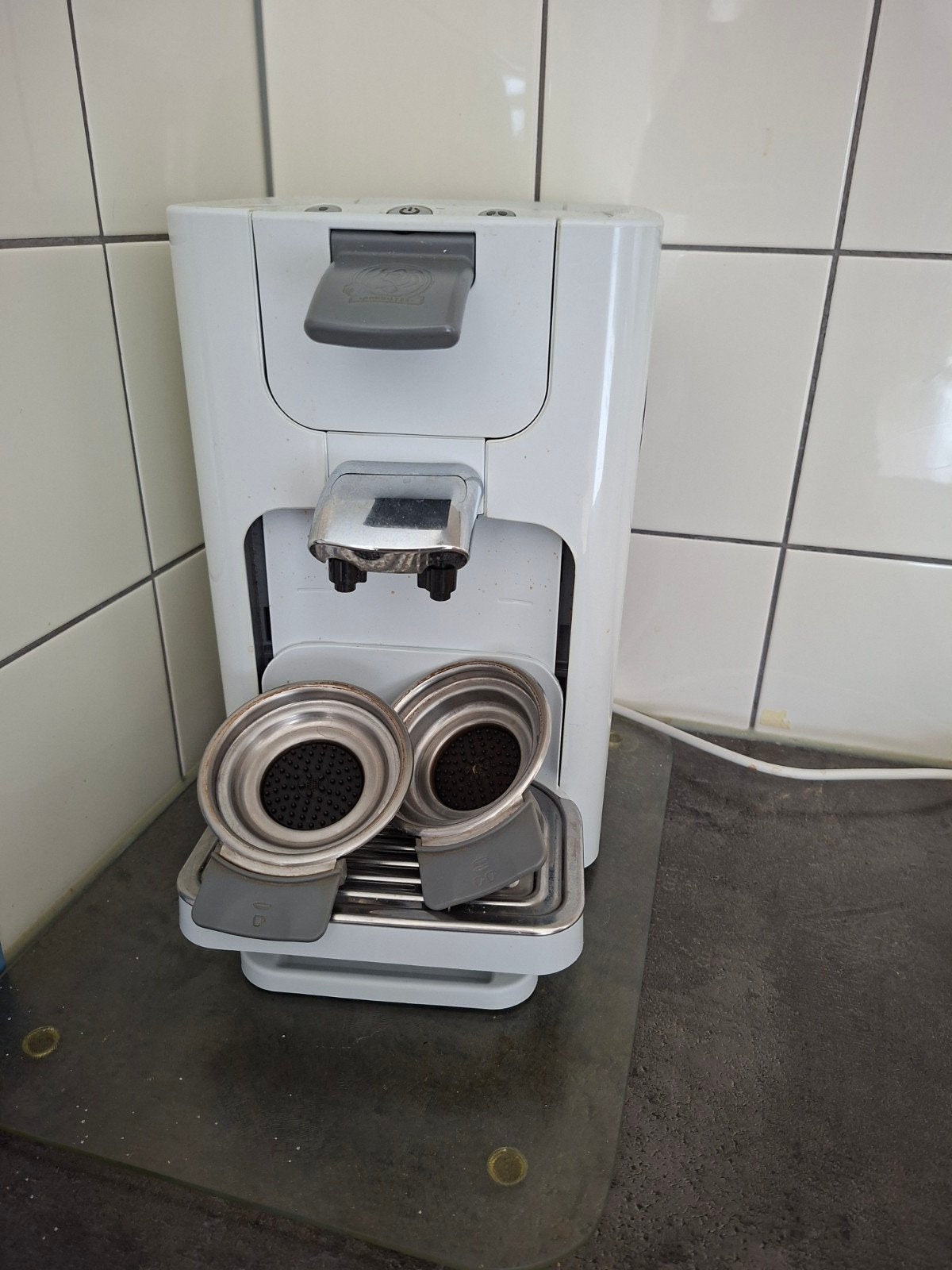 Philips Senseo koffiezetapparaat met 2 padhouders, Ophalen, Koffiepads en cups, Gebruikt, Koffiemachine
