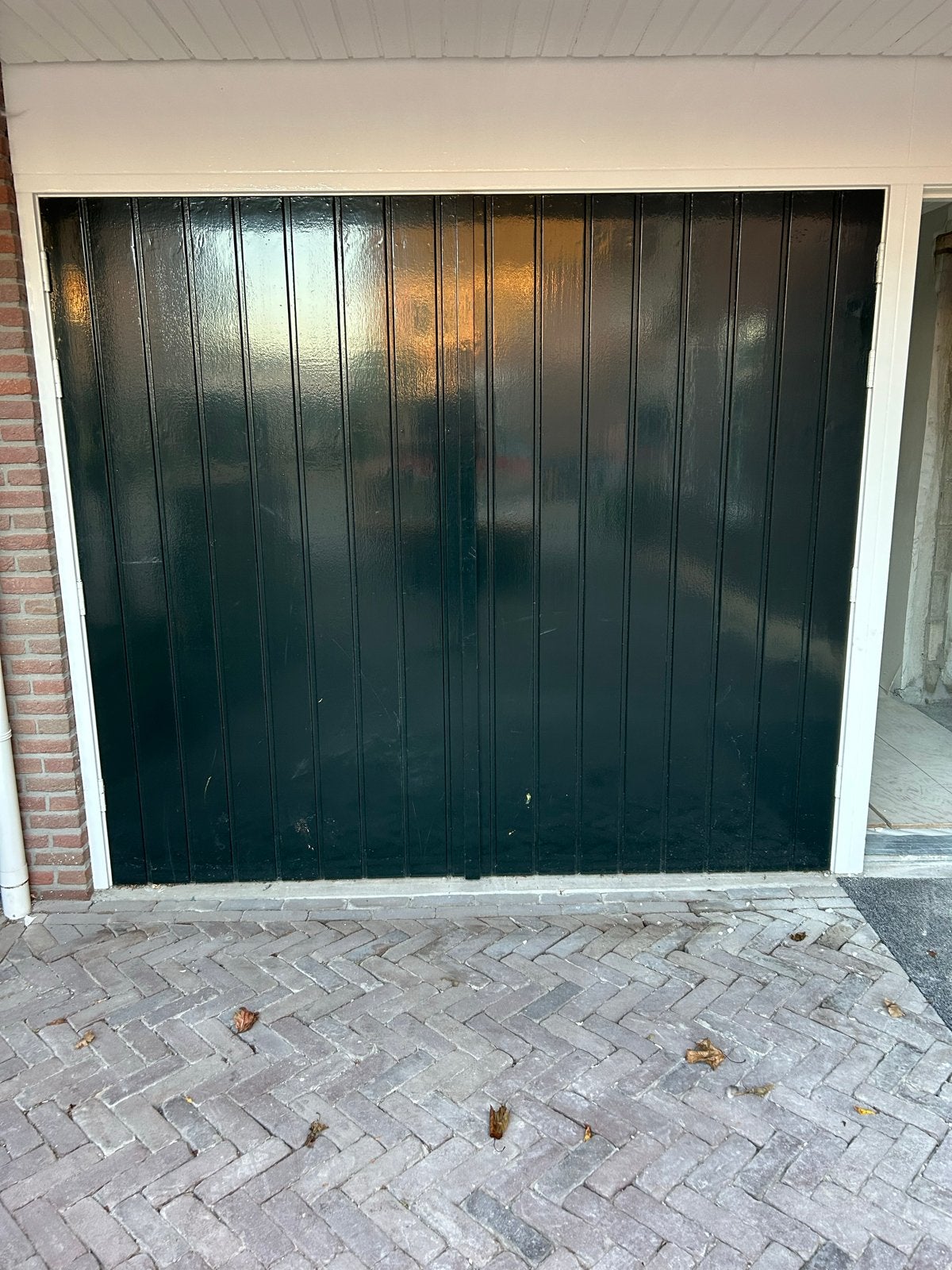 2 aparte garagedeuren, totaal B 239,5 x H 212 cm, Ophalen, Gebruikt, 120 cm of meer, Garagedeur