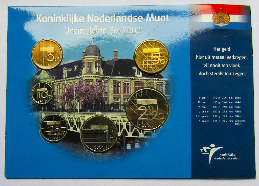 **  Koninklijke Nederlandse Munt Uncirculated Set 2000 **, Verzenden, Koningin Beatrix, Overige waardes, Setje