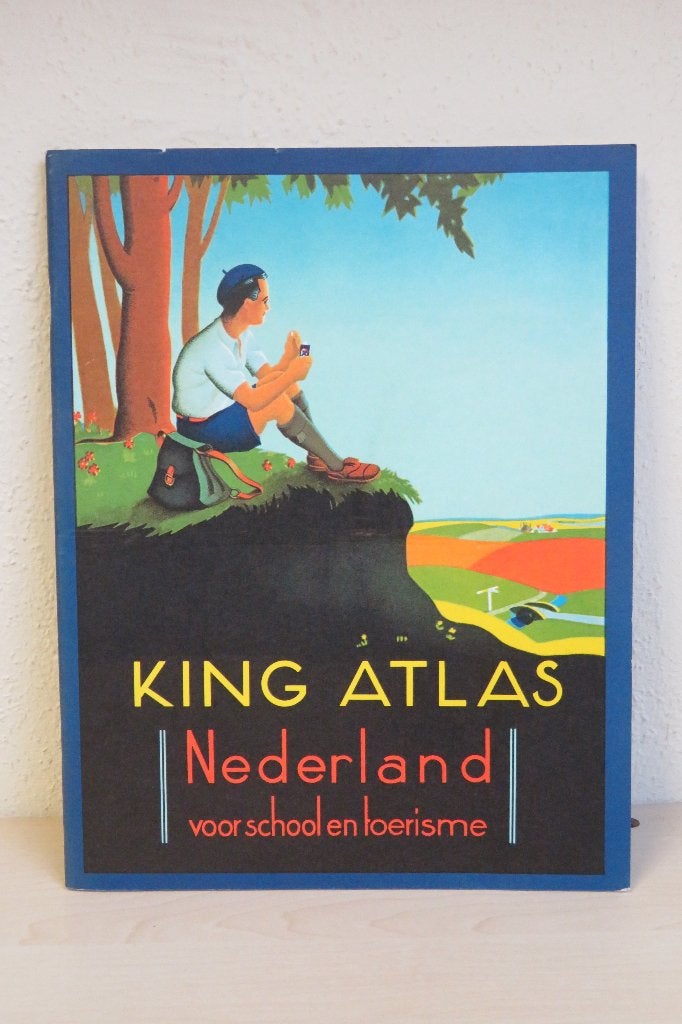 3x King Atlas Nederland voor school en toerisme('36,'39,'81), Ophalen of Verzenden, Gebruikt, Gebruiksvoorwerp