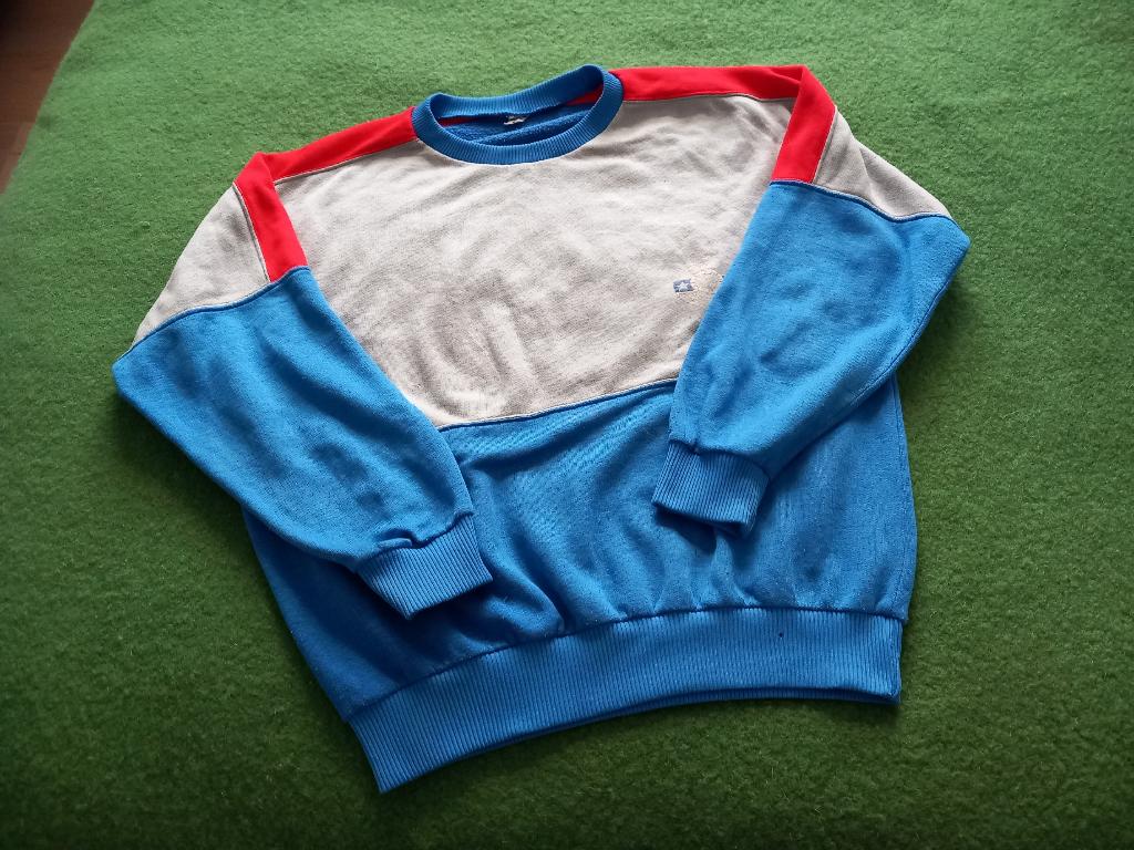 vintage skitrui, 80s trui wintersport blauw rood grijs M/L, Kleding | Dames, Ophalen, Zo goed als nieuw