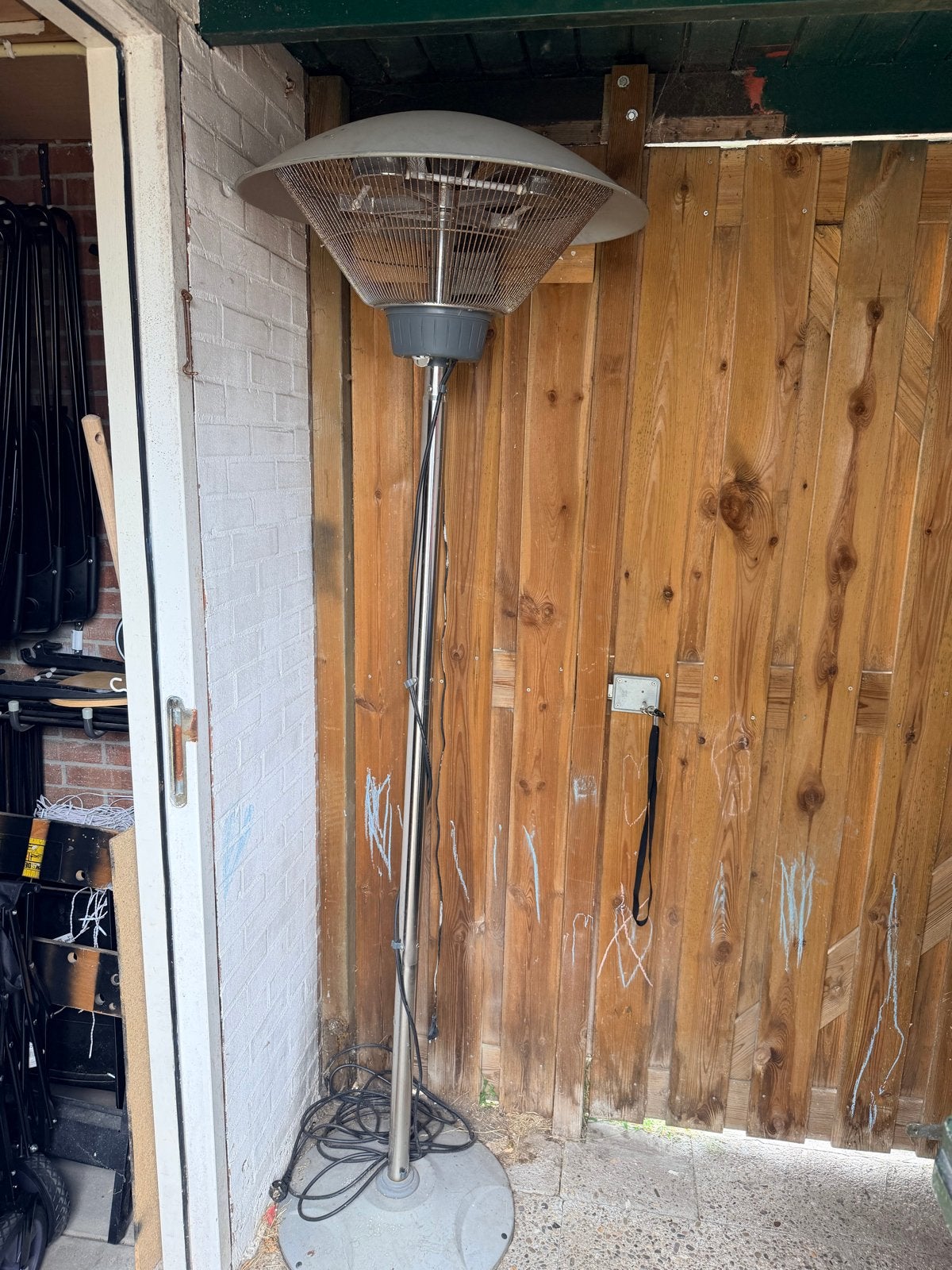 Elektrische terrasverwarmer - Staand model, Ophalen, Gebruikt, Elektrisch, Vloer