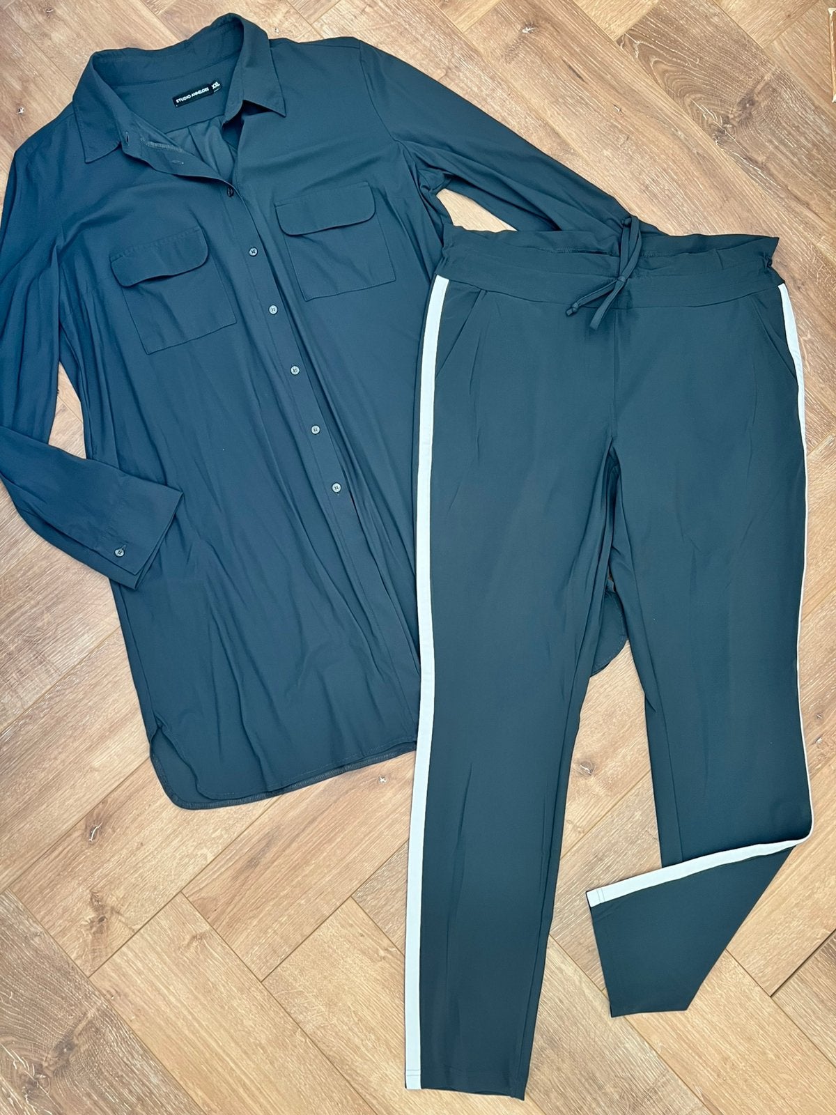 Studio anneloes set woopy blouse xxl & road stripe broek XL, Kleding | Dames, Verzenden, Maat 46/48 (XL) of groter, Zo goed als nieuw
