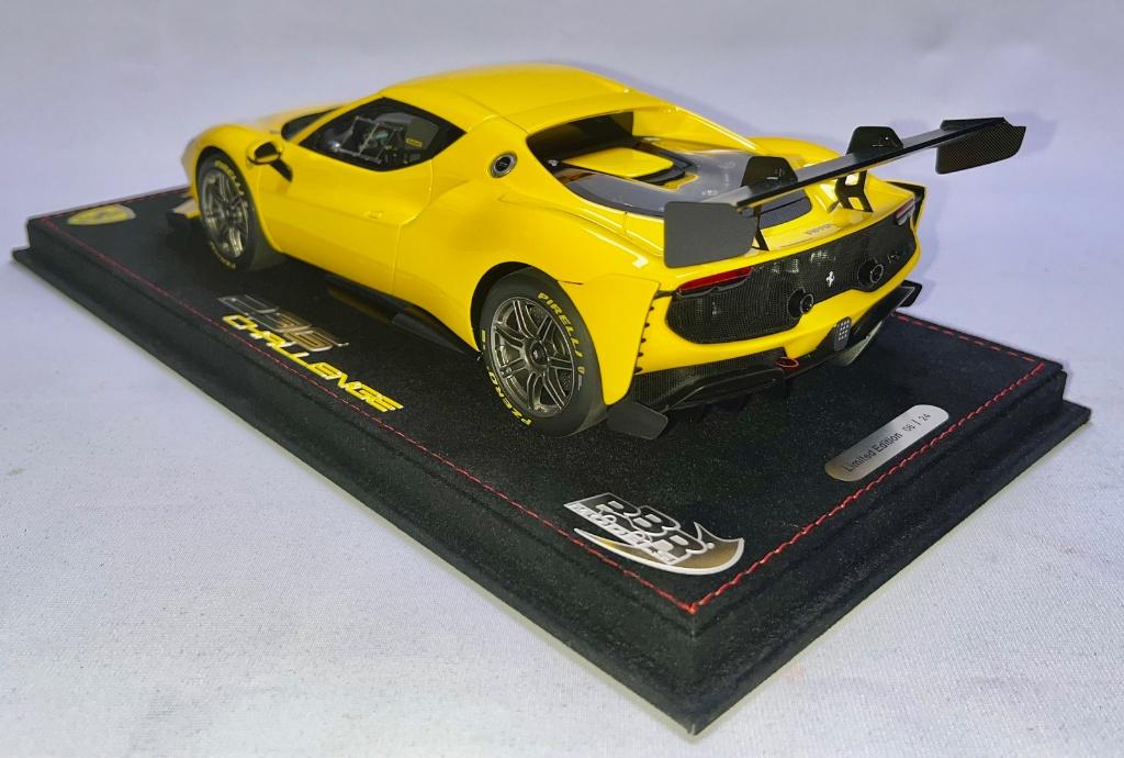 Ferrari 296 Challenge Geel 1:18 P18242B van BBR, Ophalen of Verzenden, Nieuw, Auto, Overige merken