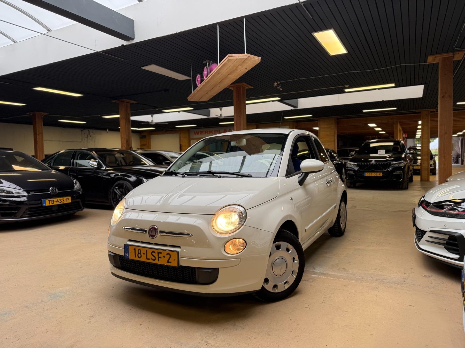 Fiat 500 1.2 Pop Automaat Leder Airco, Euro 5, Gebruikt, 1242 cc, 4 cilinders