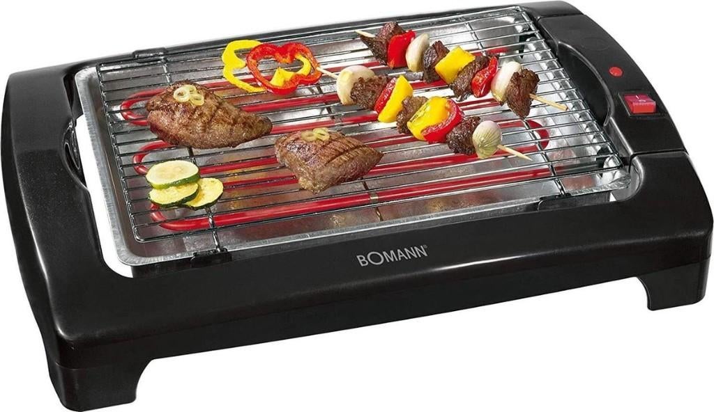 grill Bomann BQ 1240 N CB Elektrische Barbecue - 2000W, Ophalen of Verzenden, Nieuw, Tafelgrill