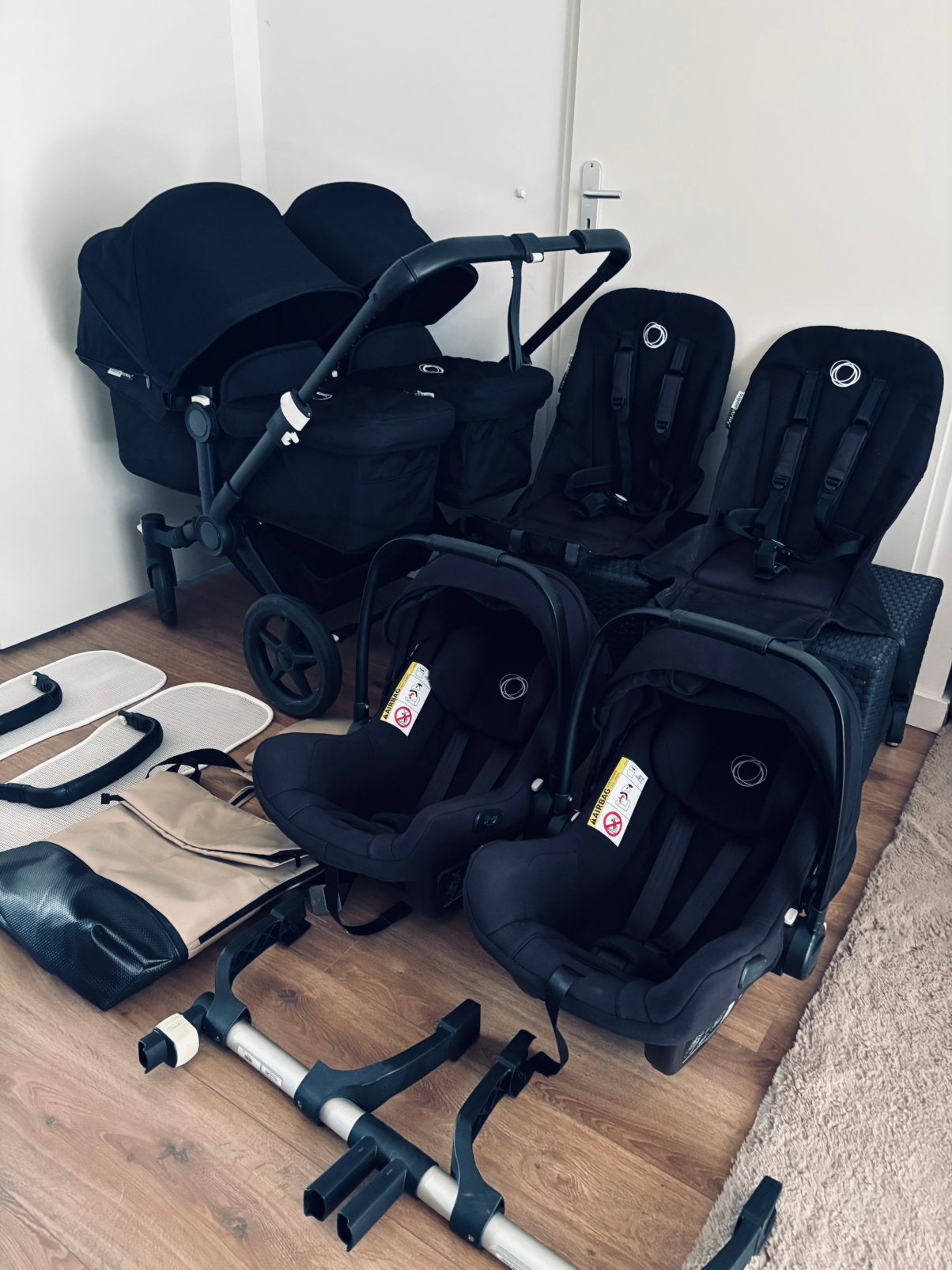 Bugaboo Donkey 3 Twin met maxicosi’s, Ophalen of Verzenden, Zo goed als nieuw, Bugaboo