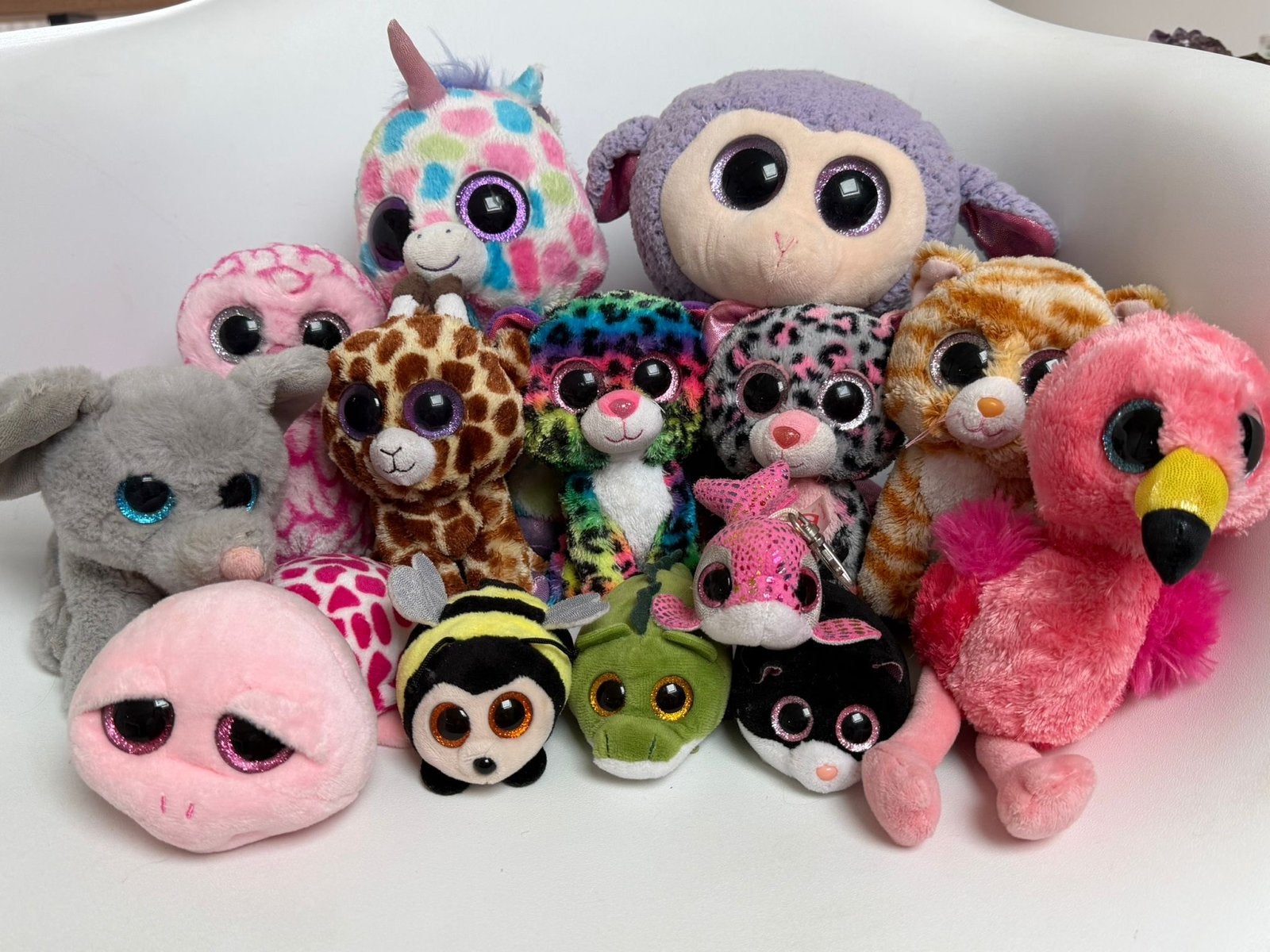 Grote collectie Ty knuffels - Beanie Boos en meer!, Ophalen of Verzenden, Middelgroot (20 tot 80 cm), Meerkleurig, Ty