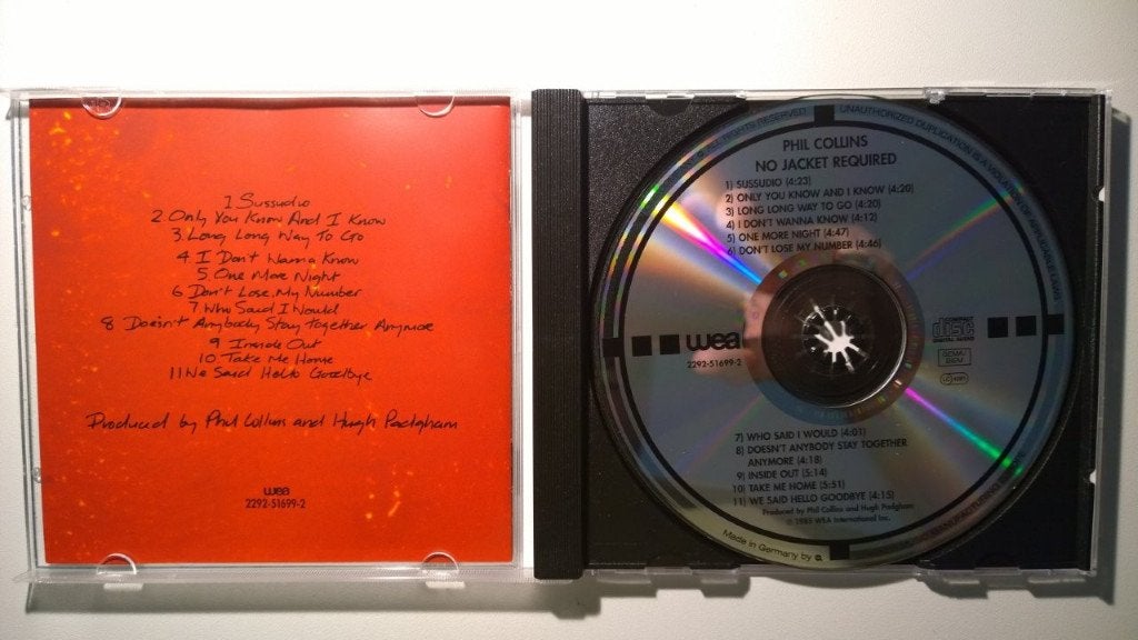 Phil Collins - No Jacket Required, Ophalen of Verzenden, Zo goed als nieuw