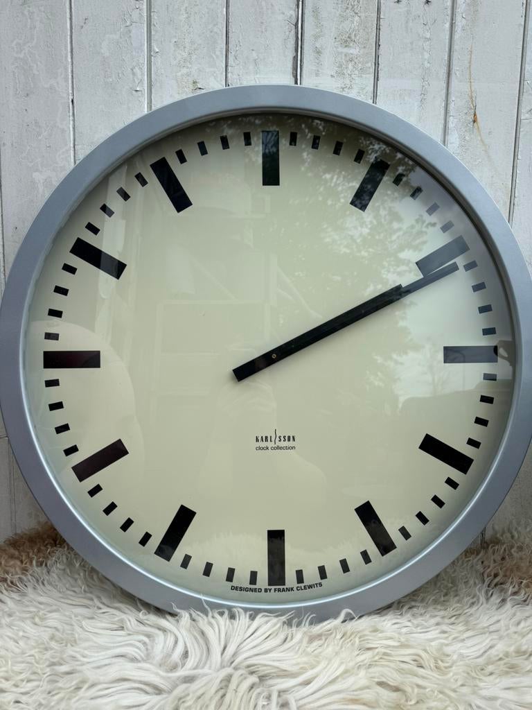 Wandklok Karlsson stationklok klok, Antiek en Kunst, Ophalen