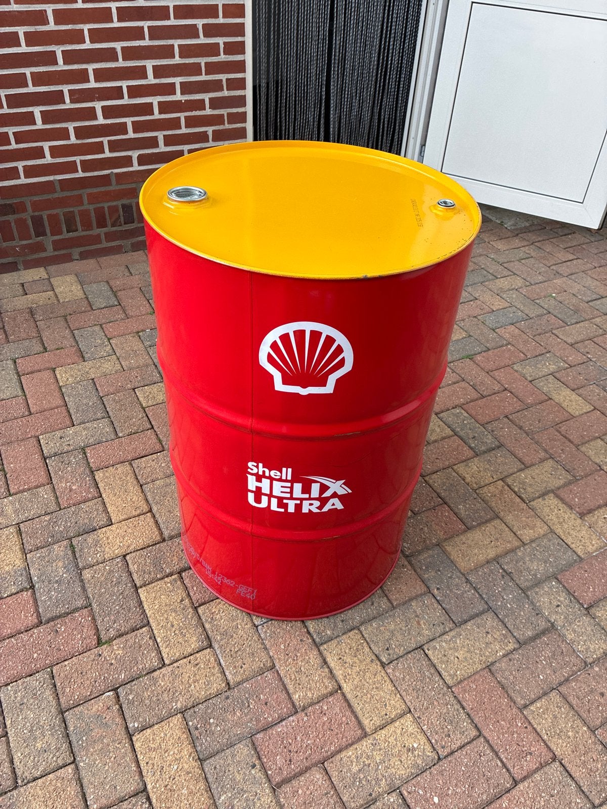 Shell Helix Ultra olievat - Rood/Geel, Ophalen of Verzenden