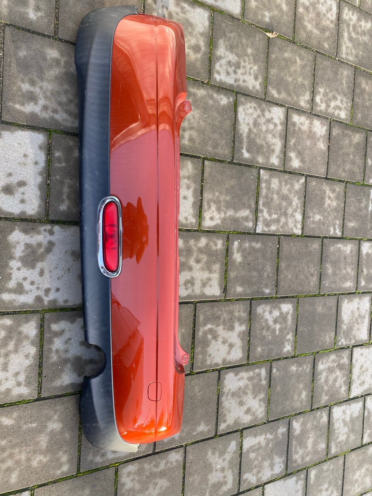 Mini Cooper Achterbumper Oranje/Zwart - Gebruikt, Ophalen, Gebruikt, 2042at, Mini
