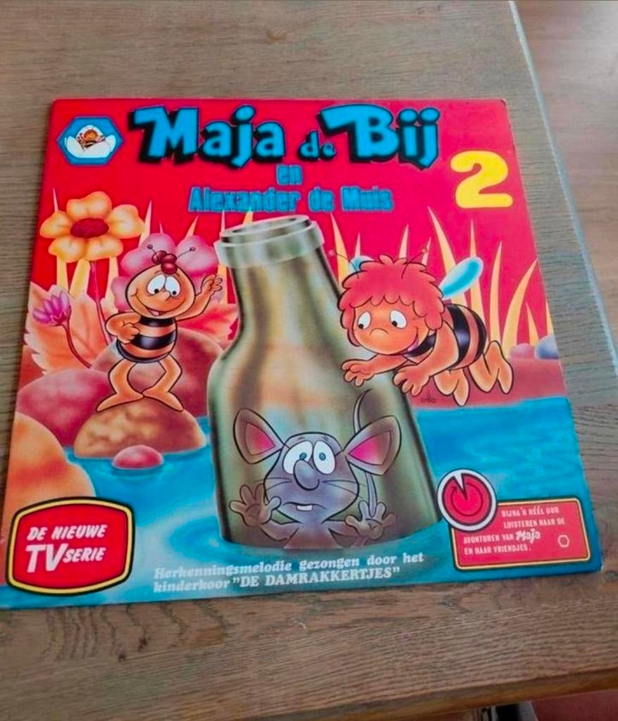 Maja de Bij en Alexander de Muis 2 vinyl plaat. 1981., Ophalen of Verzenden, Gebruikt, Verhaal of Sprookje, 6 tot 9 jaar