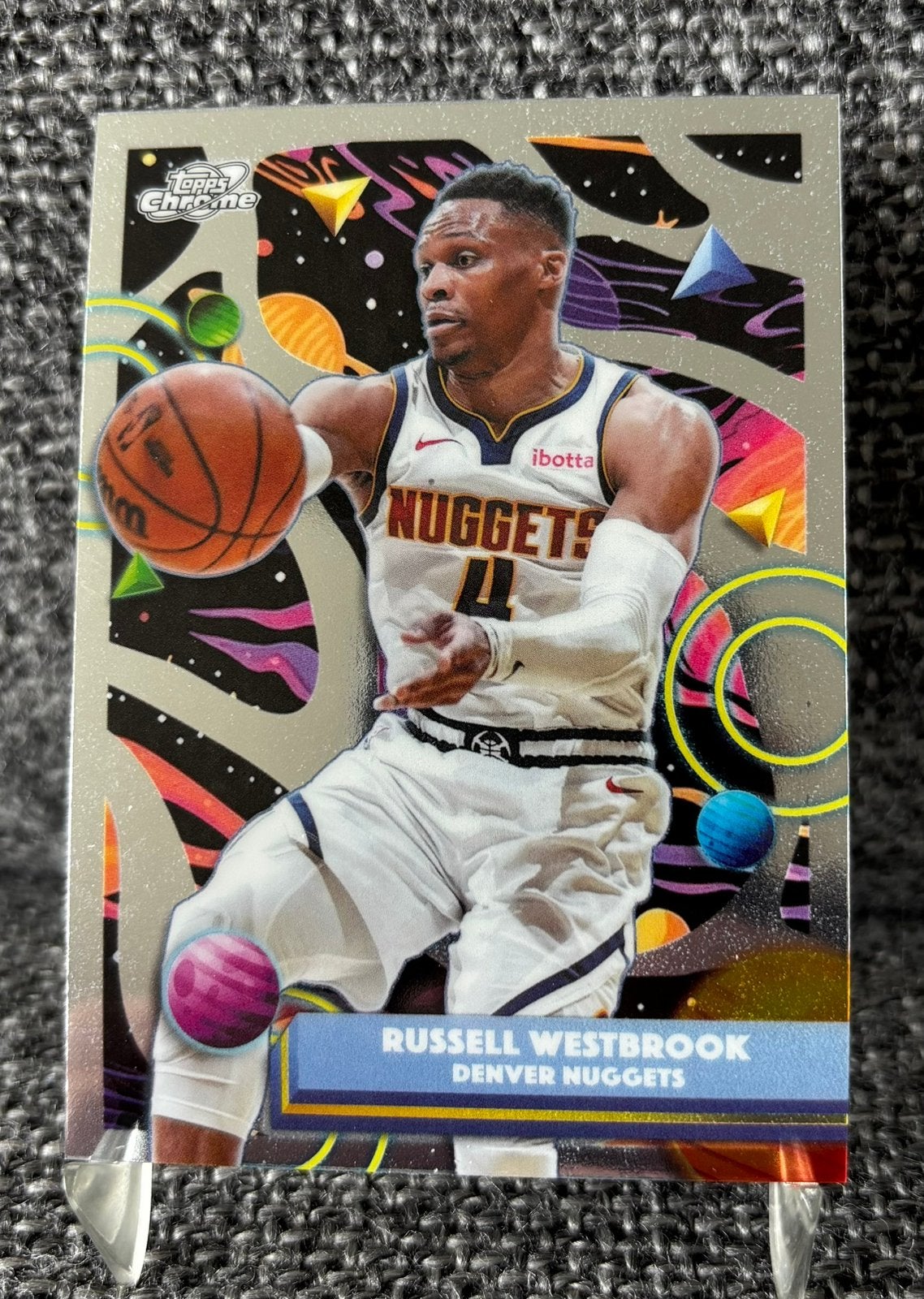Russell Westbrook Denver Nuggets Topps Cosmic NBA card, Ophalen of Verzenden, Nieuw, Plaatje