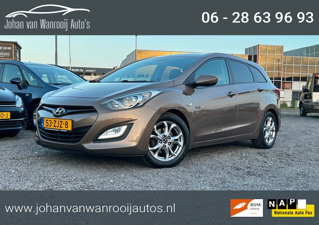 Hyundai I30 Wagon 1.6 GDI i-Motion/AIRCO/NAVI, Auto's, Hyundai, Bedrijf, Te koop, i30, ABS, Airbags, Airconditioning, Bluetooth