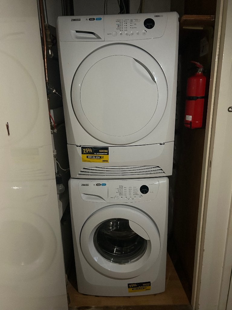 Zanussi wasmachine + droger - samen te koop, Witgoed en Apparatuur, Ophalen, 1200 tot 1600 toeren, Gebruikt, 8 tot 10 kg