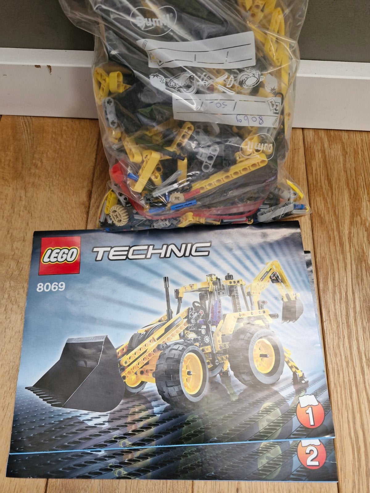 Lego Technic 8069 Graafmachine met instructies, Gebruikt, Lego, Ophalen of Verzenden, Technic