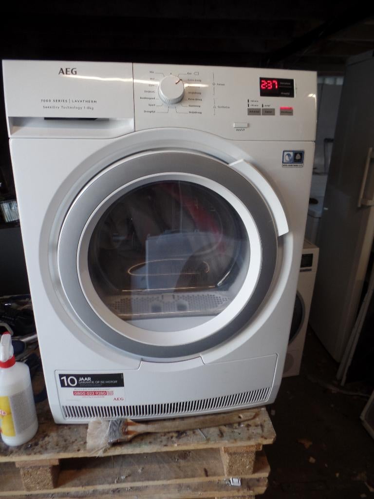 AEG - 7000 serie - SensiDry - Warmtepompdroger 8 kg A+++, Ophalen, Overige typen, 8 tot 10 kg, Refurbished