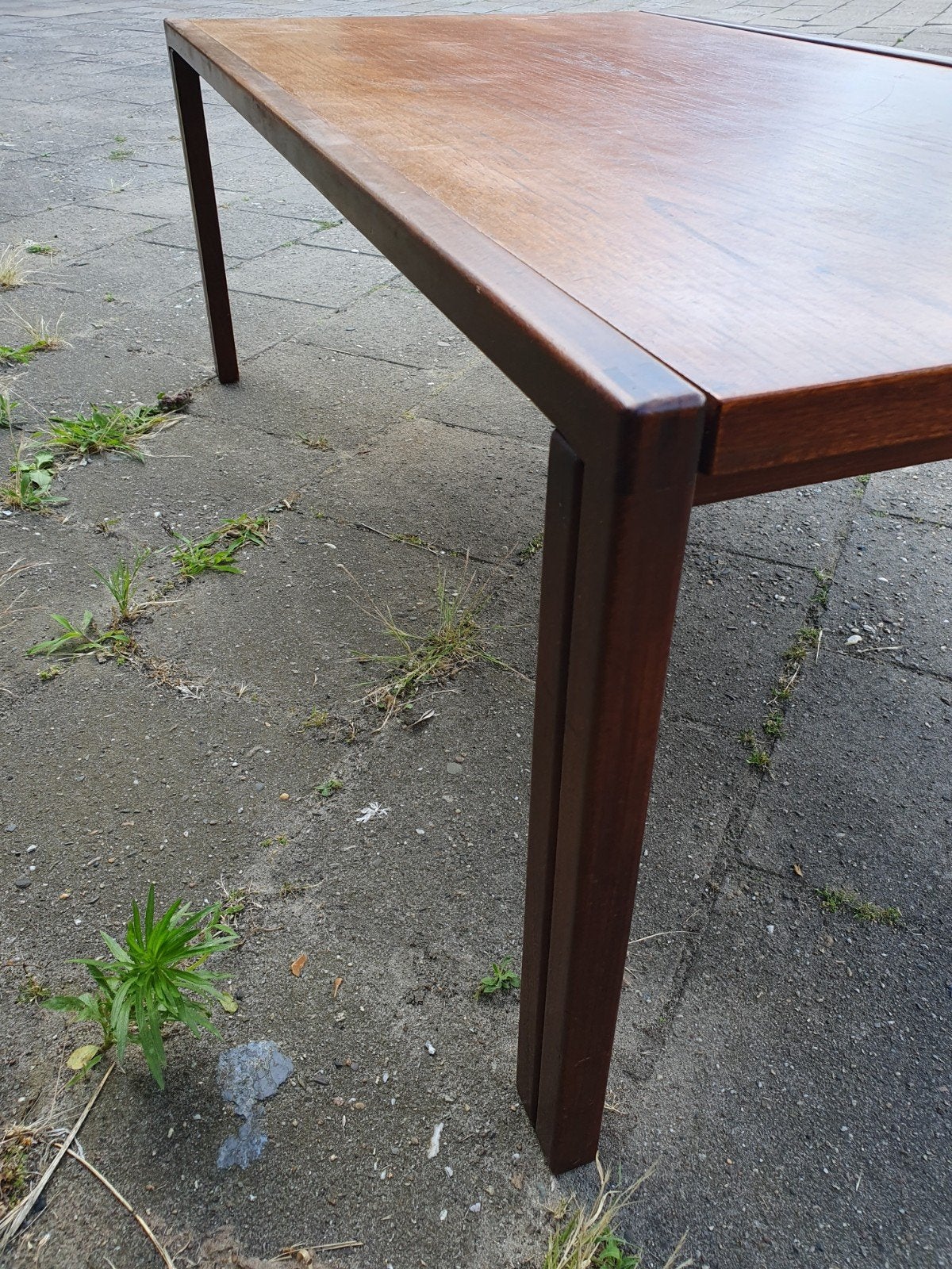 Vintage salon tafel Danisch, Ophalen, Gebruikt, 100 tot 150 cm, Sixties